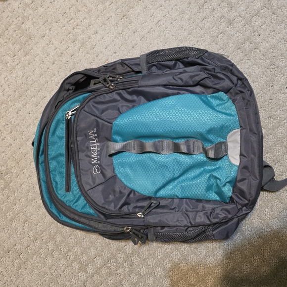 Magellan Outdoors Blue and Gray Men's Backpack - Picture 1 of 2